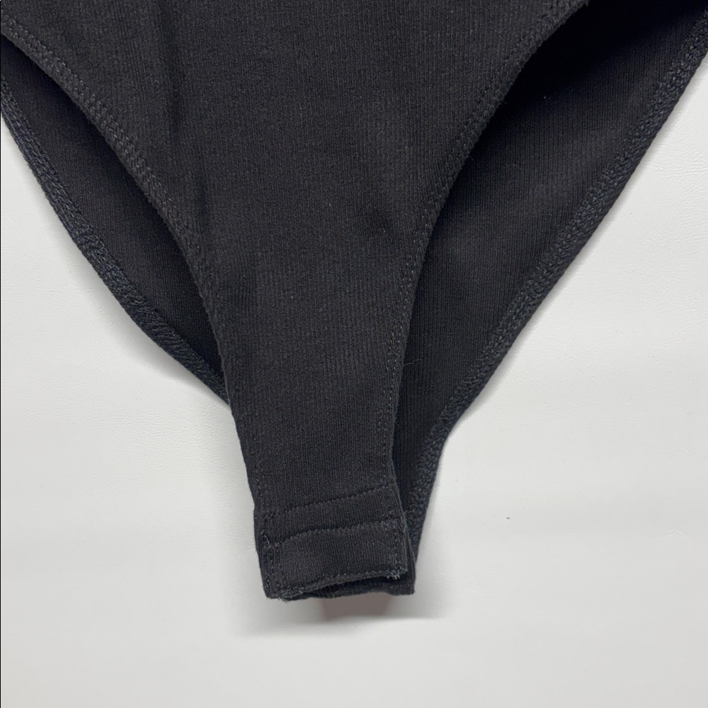 ✨Zara Ruffle Sleeve Bodysuit Black Size L - Picture 10 of 13